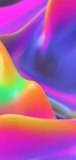 Vibrant abstract gradient art wallpaper