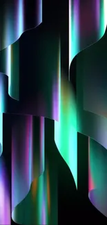 Abstract gradient wallpaper with luminous colors and shapes.