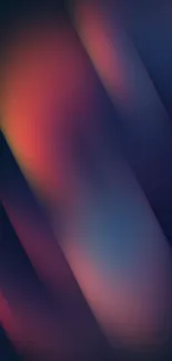 Vibrant abstract gradient wallpaper with dark blue and orange hues.