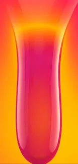 Vibrant pink and orange abstract gradient design.