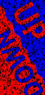 Red and blue abstract textured wallpaper design.