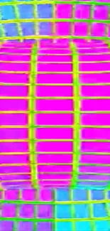 Abstract grid wallpaper with vibrant colors.