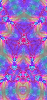 Colorful abstract kaleidoscope design wallpaper with vibrant patterns.