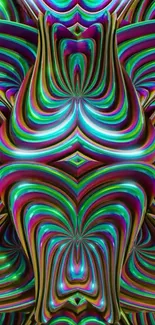 Vibrant abstract mobile wallpaper with colorful patterns.