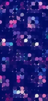 Colorful geometric abstract mobile wallpaper.