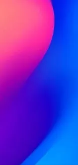 Vibrant abstract wallpaper with pink, blue, and purple hues.