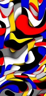 Abstract colorful mobile wallpaper with bold, vibrant patterns.
