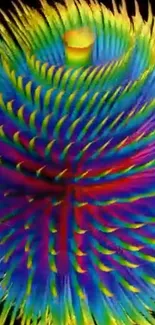 Vibrant abstract mobile wallpaper with dynamic patterns.