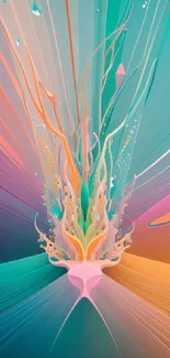 Vibrant abstract wallpaper with dynamic colors and creative design.