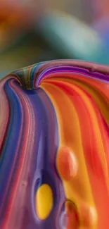 Vibrant abstract wallpaper with swirling colors and dynamic patterns.