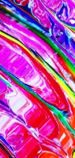 Vibrant abstract wallpaper with rainbow hues.