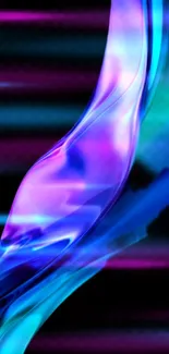 Vibrant blue and purple abstract mobile wallpaper design.