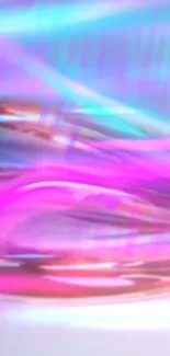 Vibrant abstract wallpaper with swirling pink and blue colors.