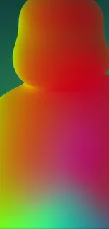 Vibrant abstract gradient mobile wallpaper in bold colors.