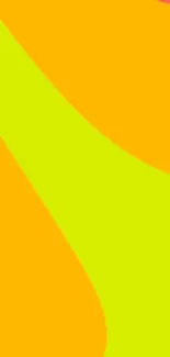 Vibrant abstract mobile wallpaper with yellow and green hues for a modern look.