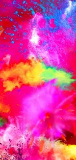 Vibrant abstract wallpaper with dynamic colors.