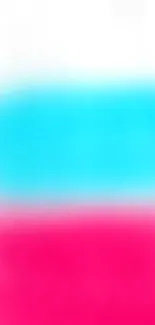 Vibrant abstract wallpaper with blue, pink, and white gradient hues.