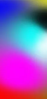 Vibrant abstract mobile wallpaper with a colorful gradient effect.