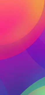 Vibrant abstract wallpaper with colorful gradients.