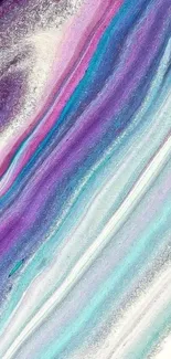 Vibrant abstract wallpaper with purple and teal swirls.