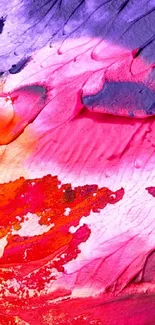 Abstract vibrant paint splash wallpaper for mobile device.