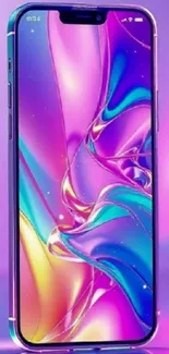 Vibrant abstract phone wallpaper with flowing colors.