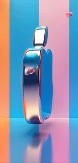 Vibrant abstract phone wallpaper with futuristic design.