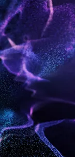 Abstract wallpaper with purple waves