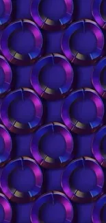 Purple and blue abstract geometric shapes wallpaper with vibrant colors.