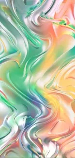 Colorful abstract swirl design wallpaper.