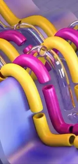 Colorful abstract wave design with vibrant curves and dynamic motion.