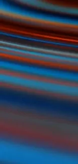 Vibrant abstract wallpaper with blue and red waves.