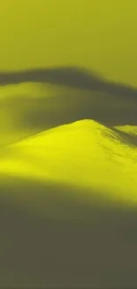 Abstract yellow landscape phone wallpaper.