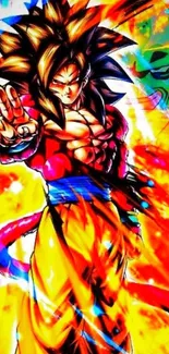 Vibrant anime character with dynamic colors.