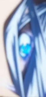 Anime artwork featuring a vibrant blue eye.