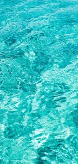 Vibrant aqua water texture, perfect for serene mobile wallpaper, showcasing blue hues.