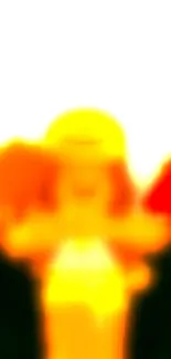 Blurred autumn-themed Roblox scene with vibrant colors.