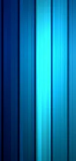 Vibrant blue striped gradient wallpaper for mobile phone.