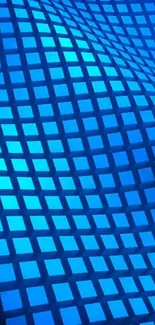 Vibrant 3D blue geometric pattern wallpaper for mobile.