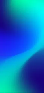 Vibrant blue and teal gradient wallpaper.