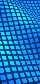 Blue mosaic pattern wallpaper for mobile devices.