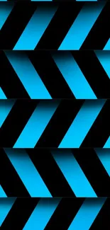 Blue and black striped mobile wallpaper with diagonal patterns.