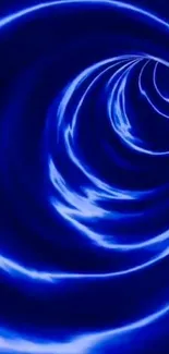 Vibrant blue abstract tunnel wallpaper for mobile.