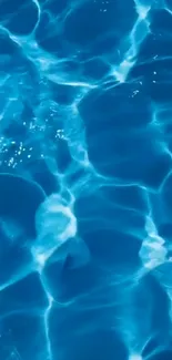 Rippling blue water creating a soothing pattern.