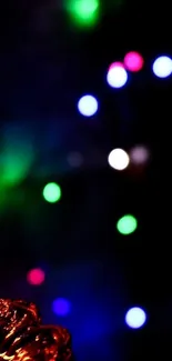 Vibrant bokeh lights with colorful abstract background.