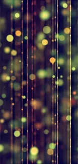 Vibrant abstract bokeh lines mobile wallpaper, with colorful and dynamic patterns.