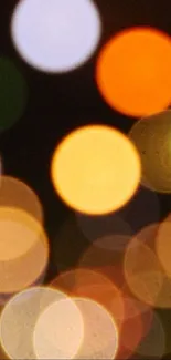 Colorful bokeh wallpaper with vibrant lights.