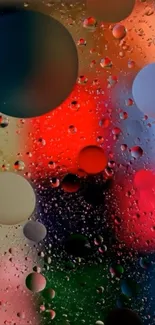 Abstract colorful bubbles wallpaper with vibrant colors.