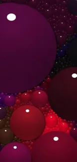 Colorful abstract wallpaper with vibrant bubble design.