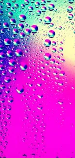 Colorful bubbles on a vibrant purple gradient background.